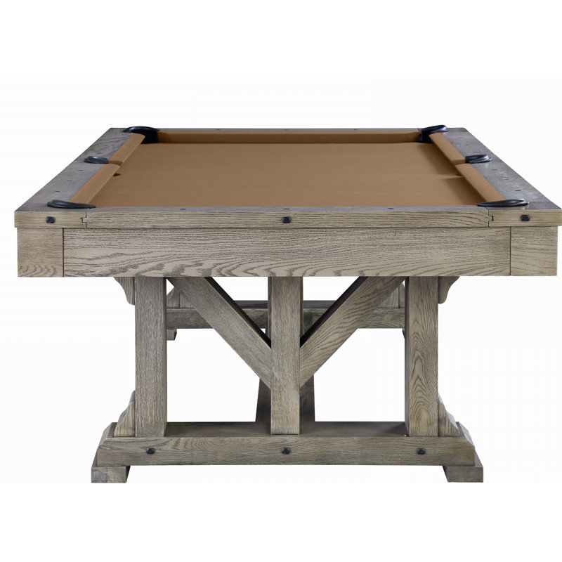 Playcraft Cross Creek Slate Pool Table, Camel, 8', No
