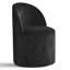 Chaise de bureau rembourrée pivotante en chenille avec roulettes cachées-129965997