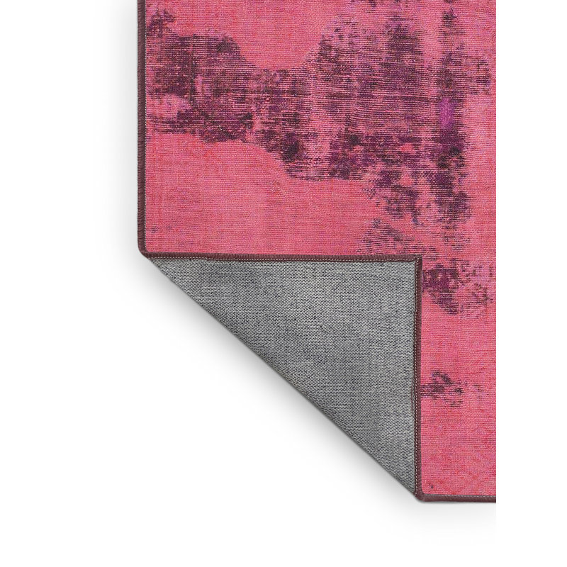 100% Machine Washable Abstract 1365 Area Rug, Rectangle 7' x 9'