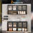 Steel Storage Cabinet With LED Light