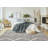 Fresno Modern Black White Striped Area Rug-102210976