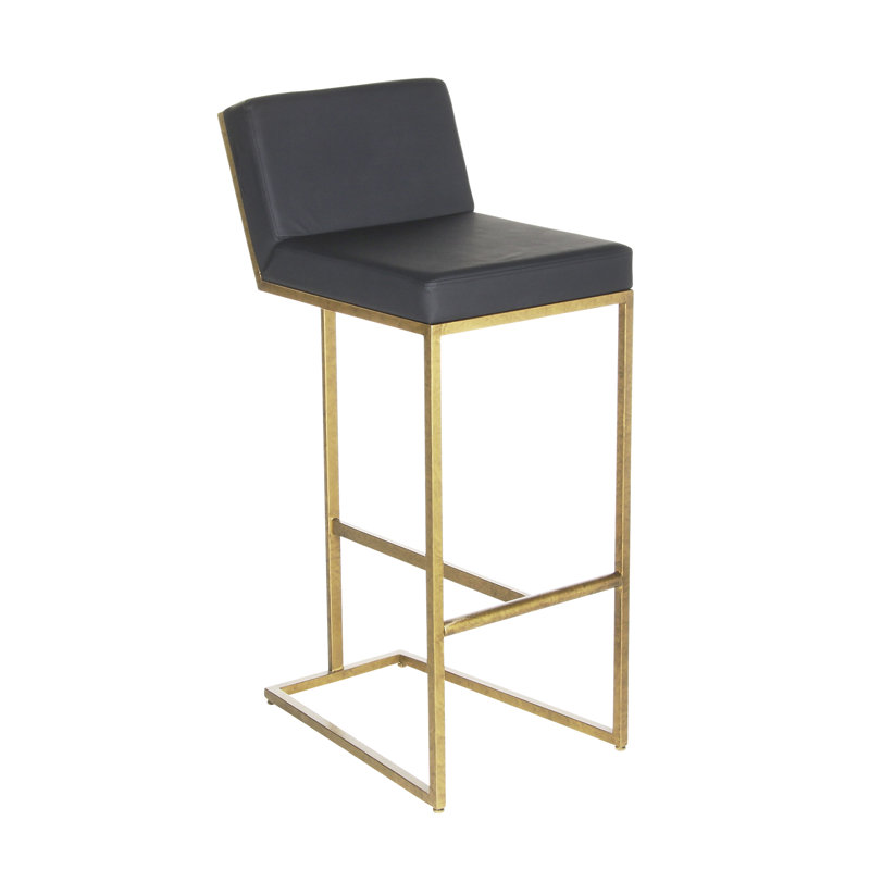 Outrageous Bar Stool, Royal Gold, Black