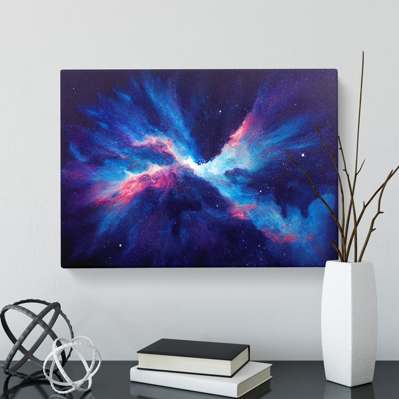 Neon Galaxy Vol.1 - Wrapped Canvas Print, 50cm H x 76cm W x 3cm D