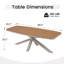 Table de salle à manger d'extérieur en aluminium-1681443150
