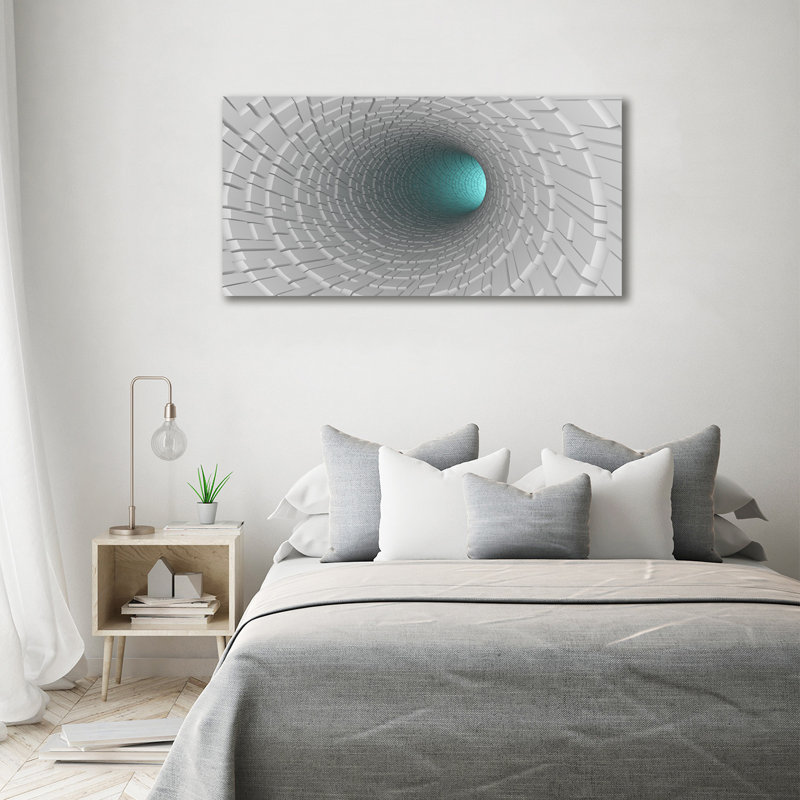 3D Tunnel - Wrapped Canvas Print
