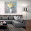 «Touch Of Spring 1 White Vase» par Danhui Nai, art mural en verre acrylique-1407578513
