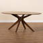 Oval Solid Wood Base Dining Table