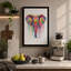 Geometric Elephant Modern - Print-136768462-136768461