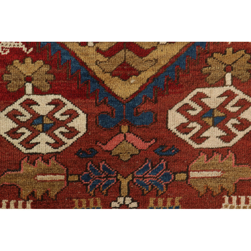 Antique One-of-a-Kind 3'5X14'2 Hand Knotted Area Rug