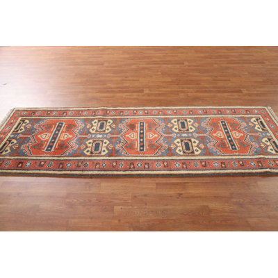 Geometric Traditional  Indian Runner Rug 3x8