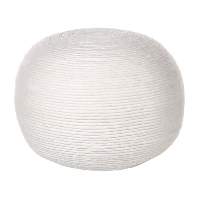 Petrona 50cm Wide Round Pouf Ottoman