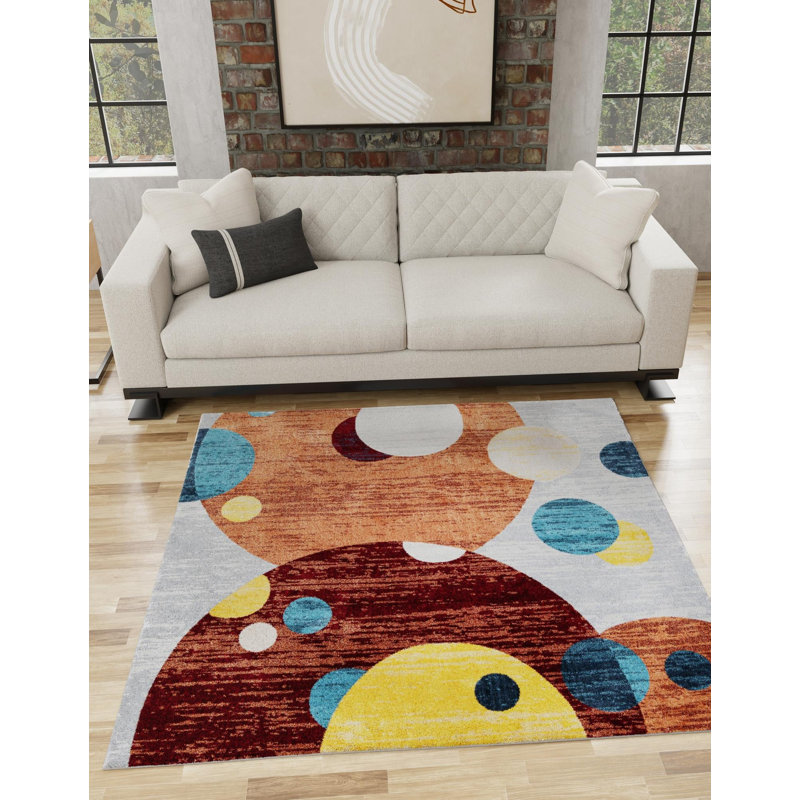 Bubbles Taslin Rug, Square 7'10"