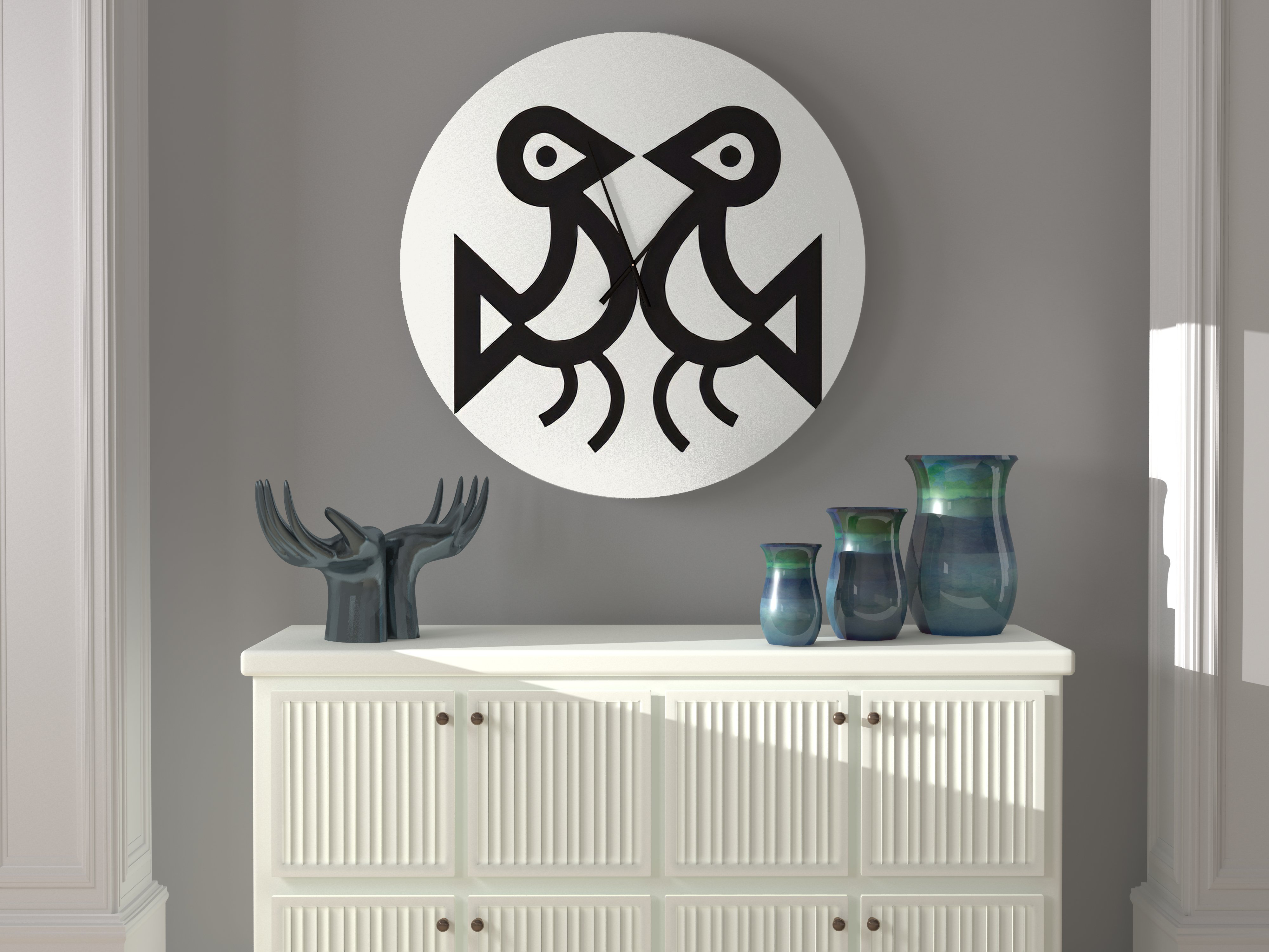 Dakota Fields Tribu-Clock-Love Birds - Wayfair Canada