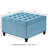 Blue Square With Robust Build And Construction Button Tufting-697250120