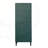 Tempered Glass Door Tall Storage Bookcase with Adjustable Shelves, 4 Doors MDF Painted Cabinet for Living Room and Bedroom-1684511646
