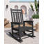 2PCS Adirondack Outdoor Rocking Chair, All Weather HDPE Plastic Patio Rocker Chair with Wide Armrests, Classic Fire Pit Chair for Porch, Deck, Lawn, Garde, 380LBs-1023824589