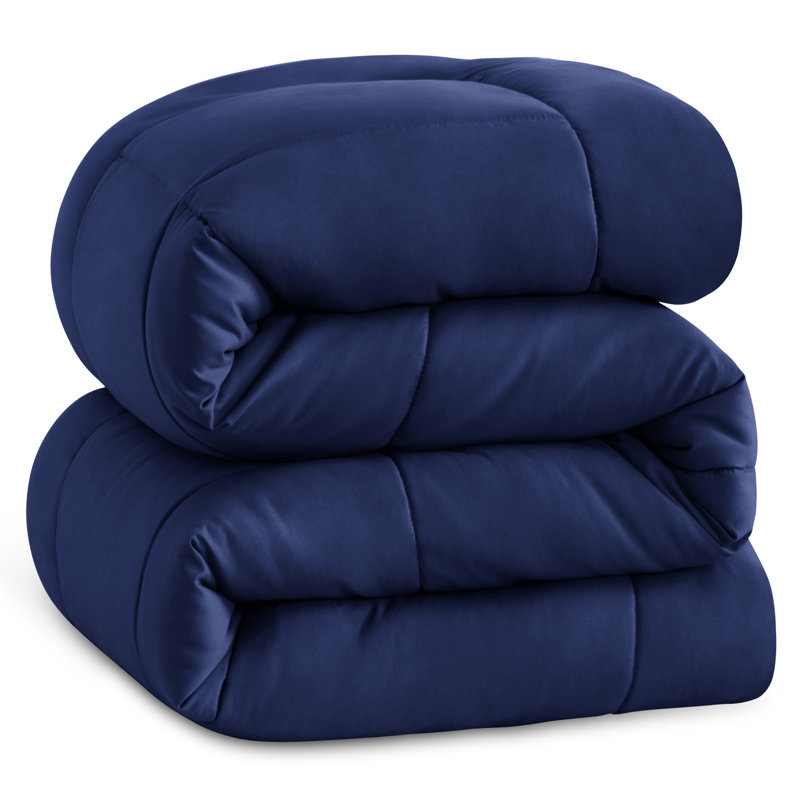 Polyester Comforter, Twin Comforter, Navy Blue