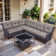 Schutt Wicker 6 - Person Modular Patio Conversation Sets with Cushions
