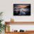 Epic Graffiti 'Sunset At Two Lights' by Rick Berk Canvas Wall Art