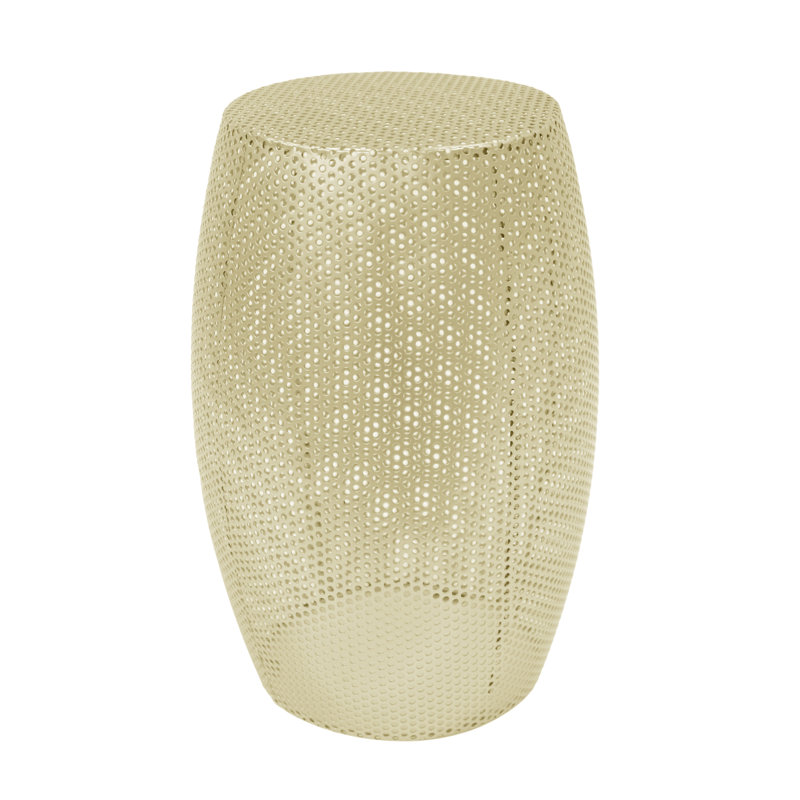 Round Metal Hollow Side Table Side Table