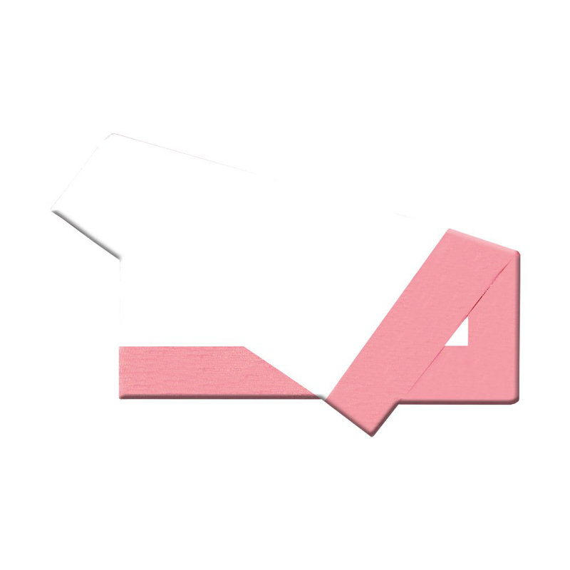 Shimmer Border Linen Napkin, White/Pink
