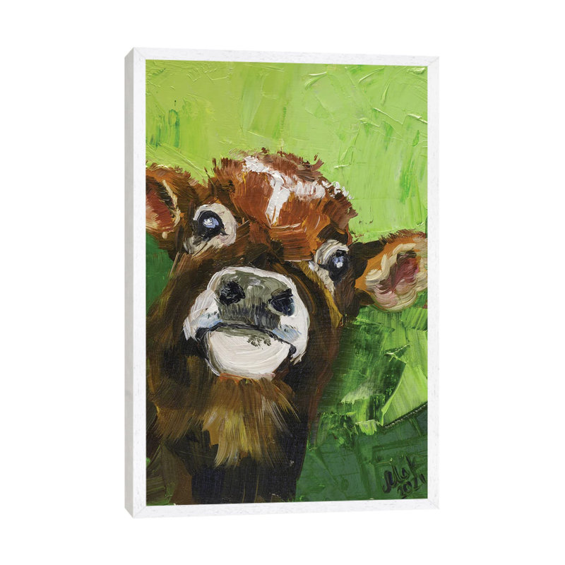 Calf by Nataly Mak - Gallery-Wrapped Canvas Giclée on Canvas, White Floater Frame, 66.04 cm H x 45.72 cm W