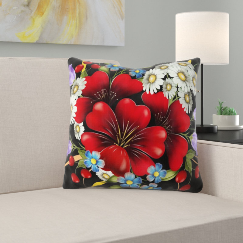 Coussin décoratif fleur