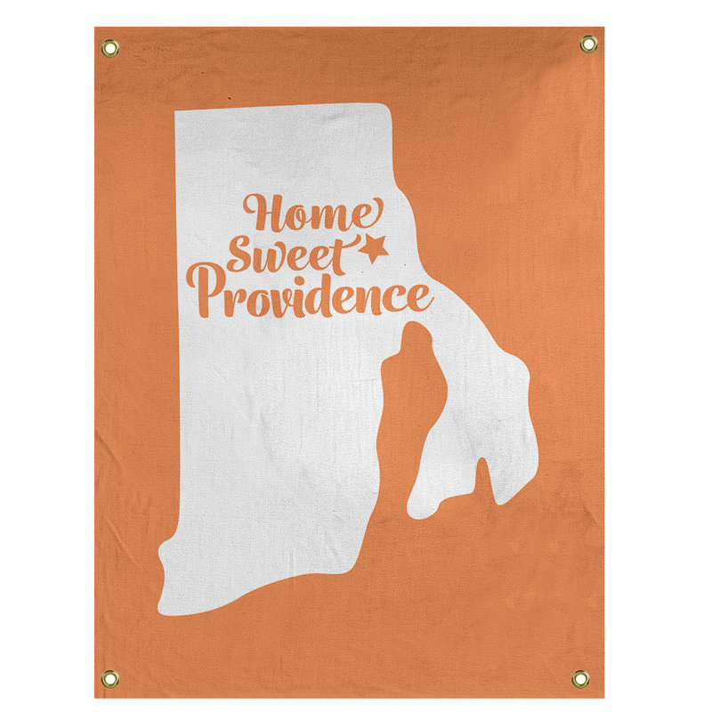 Tapisserie murale rhode island providence, H 80 po x l 59 po, Orange