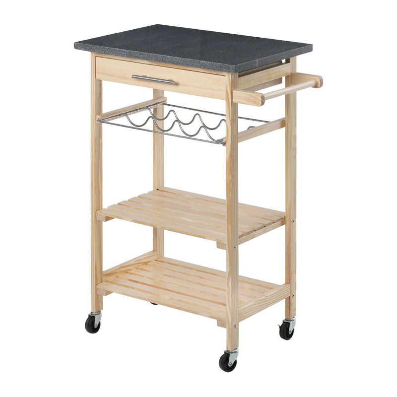 Wybron Granite Top Kitchen Cart