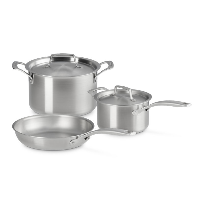 Le Creuset Essential  Stainless Steel 5Pc. Cookware Set