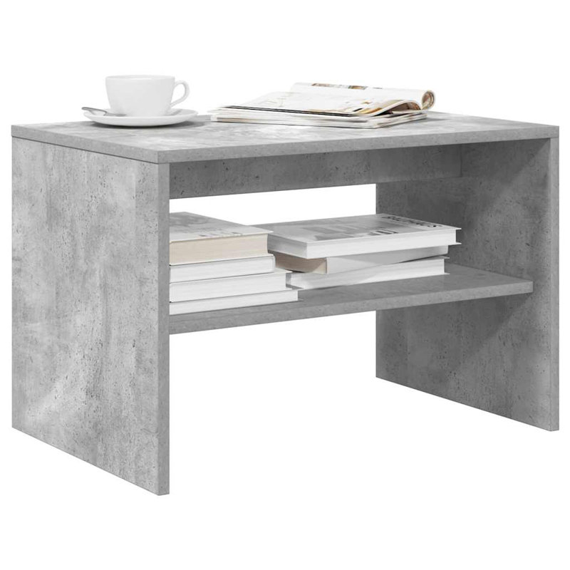 Shalo Unfinished TV Stand, Concrete Grey, 60cm