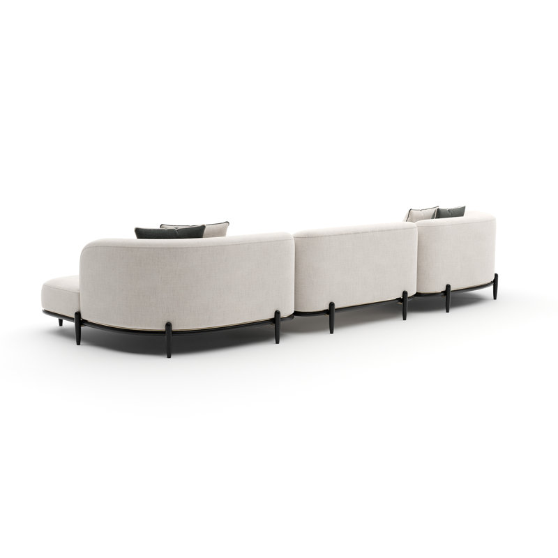 Sectional, 31" H x 162.5" W x 157" D, Left Hand Facing
