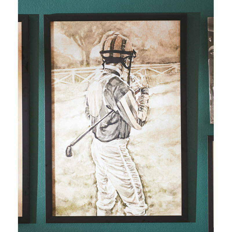 The Jockey - reproduction d'art sur toile, H 36 po x l 24 po x P 1,5 po