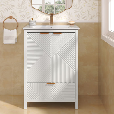 Ensemble de meuble-lavabo simple 24 po avec lavabo 24 po