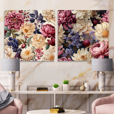 Hadden - Ensemble de 2 art mural en verre acrylique