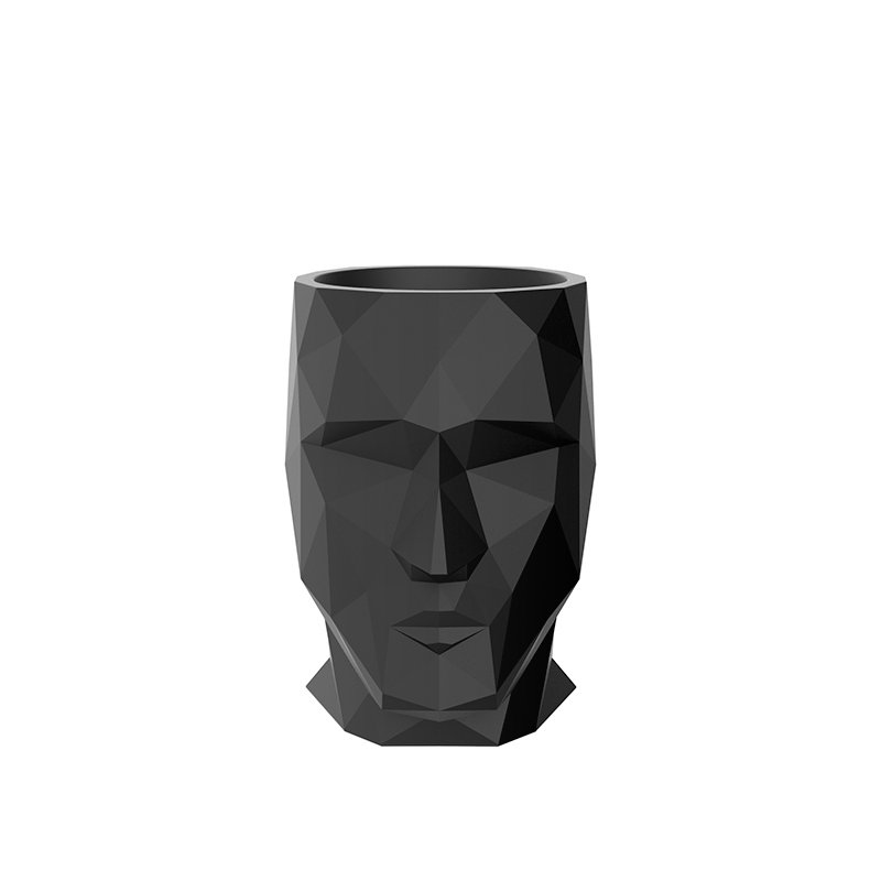 Adan Resin Statue Planter, 39.25" H x 37.75" W x 27.5" D, Bronze