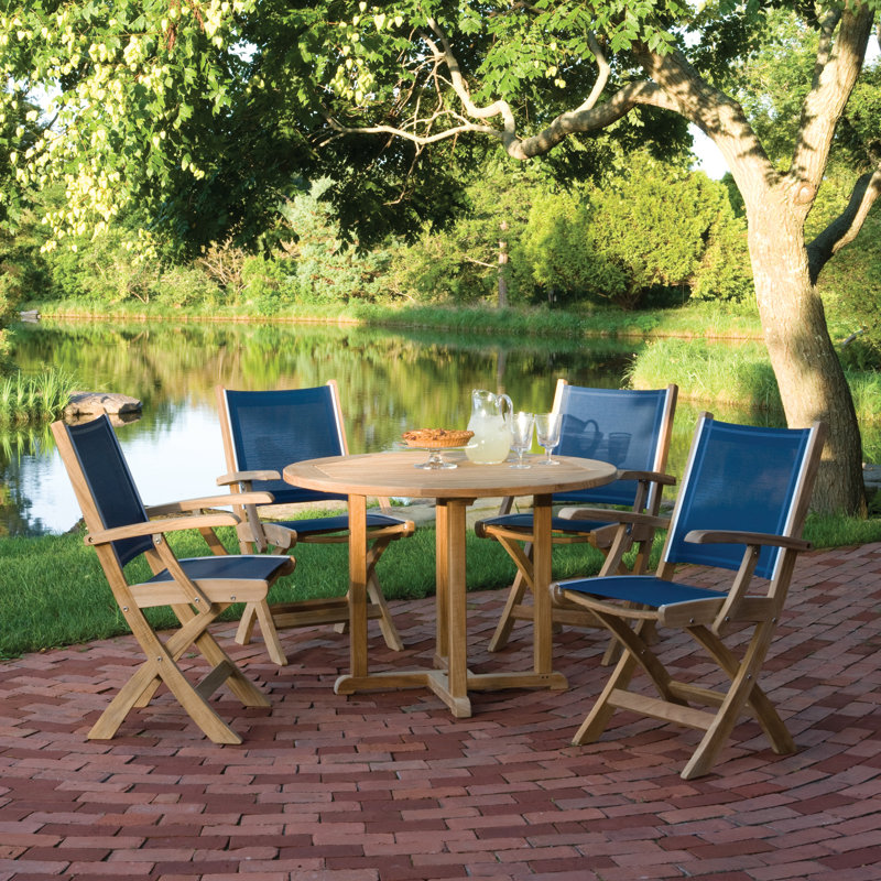 St. Tropez Outdoor Dining Armchair, Blue