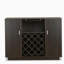 Hazen Espresso Finish Wine Cabinet