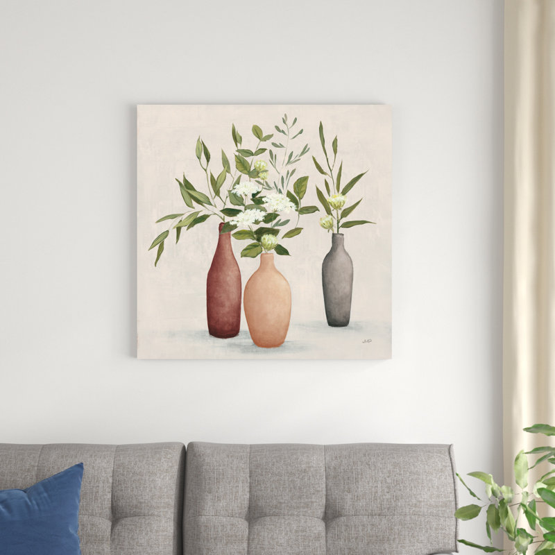Bouquet naturel I gris, H 30 po x l 30 po