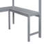 Lit mezzanine double avec bureau et tablette