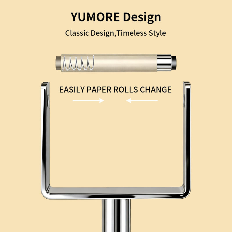 Free Standing Toilet Paper Holder, Chrome