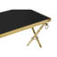 Smythe Glass Top Cross Legs Nesting Tables