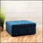 Repose-pieds de rangement capitonné avec charnières à pression Larkin, parfait pour les espaces de vie élégants et fonctionnels