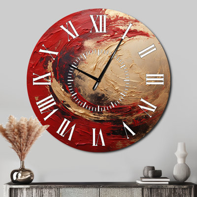 Horloge murale Fusion Red Gold