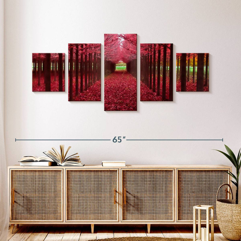 Red Forest, 24" H x 55" W