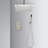 Ceiling Mounted Shower Kit With Brushed Nickel. 10" Head & Handheld. Simulates Natural Rain. Self-cleaning Nozzle. Bathroom. Brass Material Nickel Kit. Rainfall Experience. Bathroom Wall Mount.-118039088