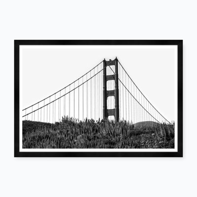 Golden Gate Bridge Tower Iii Framed Photographic Print