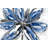 Blue Petal - Botanical Classic Blue Framed Canvas Art