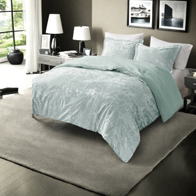 Édredon réversible en velours luxueux Sherpa, turquoise