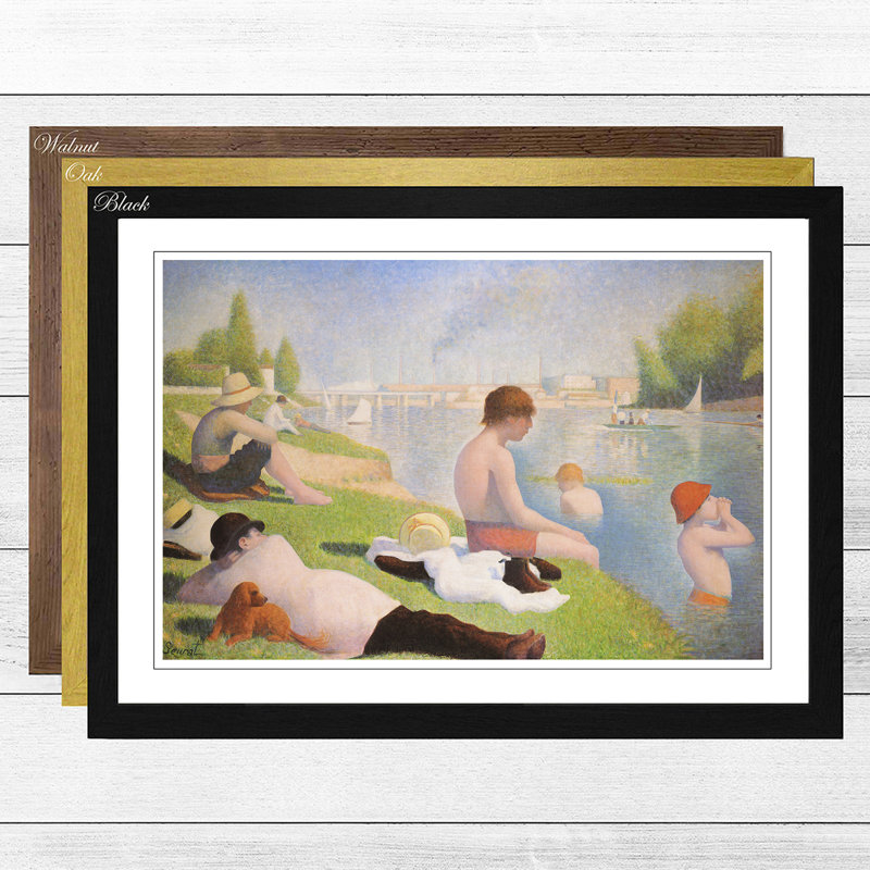 Georges Seurat - Single Picture Frame Painting, Walnut